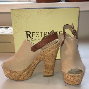 Beige nude high heels